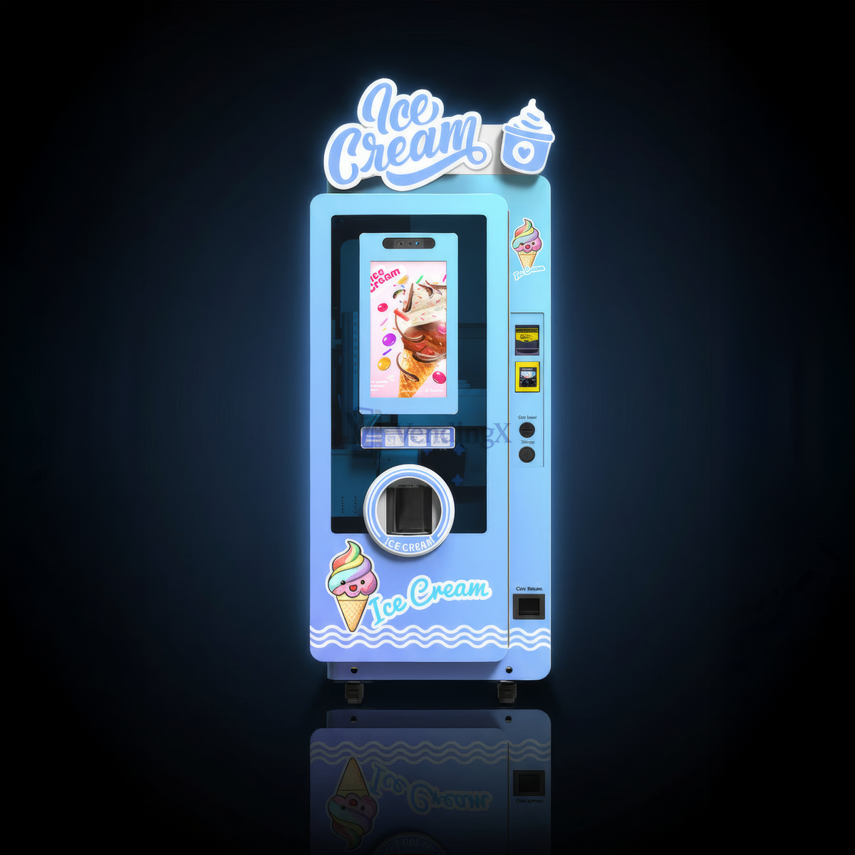 Softeisautomat Premium mit 21,5" Display High End
