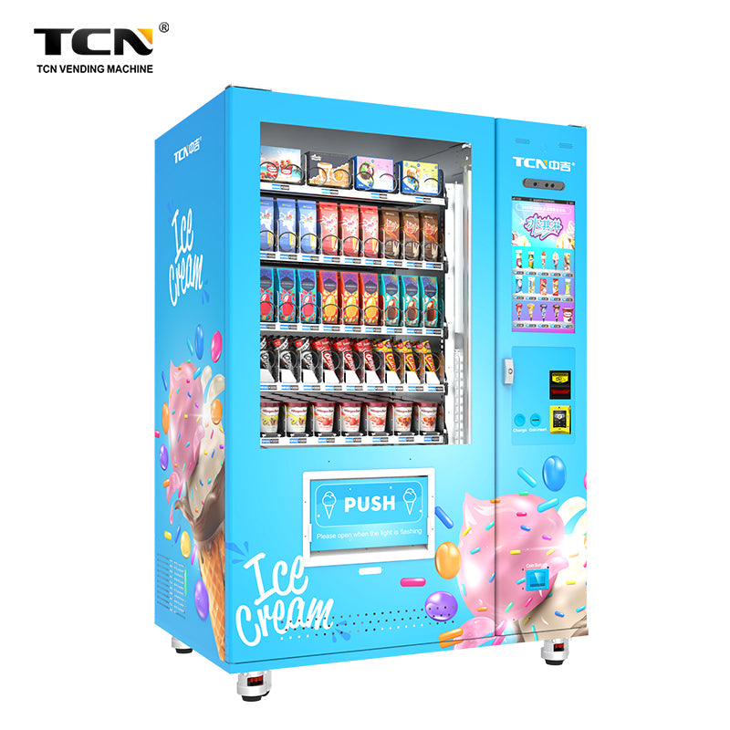 Eisautomat - Premium Eisautomat Ice Vending Maschine Tiefkühl Automat