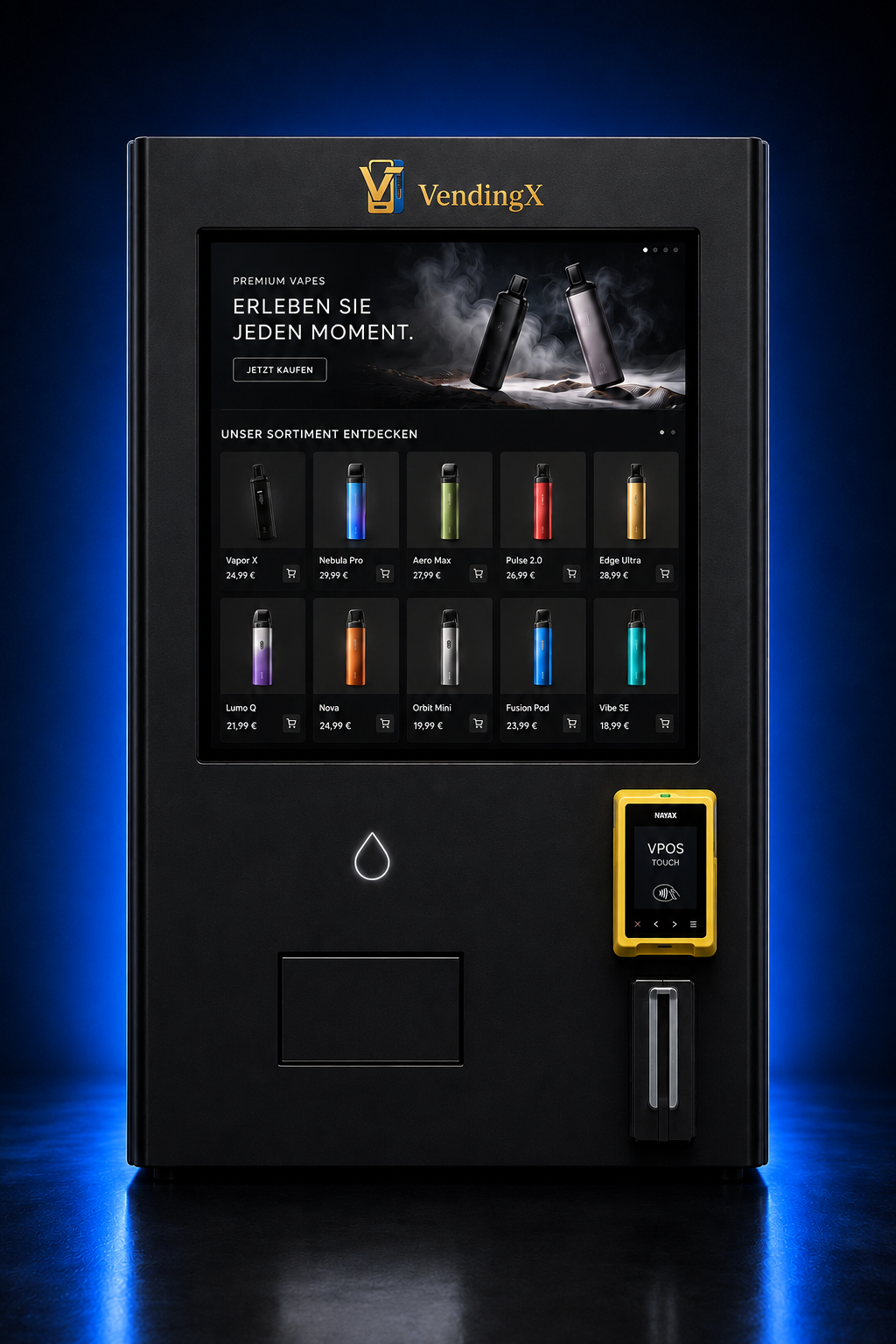 Vape Automat - Wand Kiosk Automat
